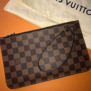 Louis Vuitton Neverfull Pochette Damier Ebene